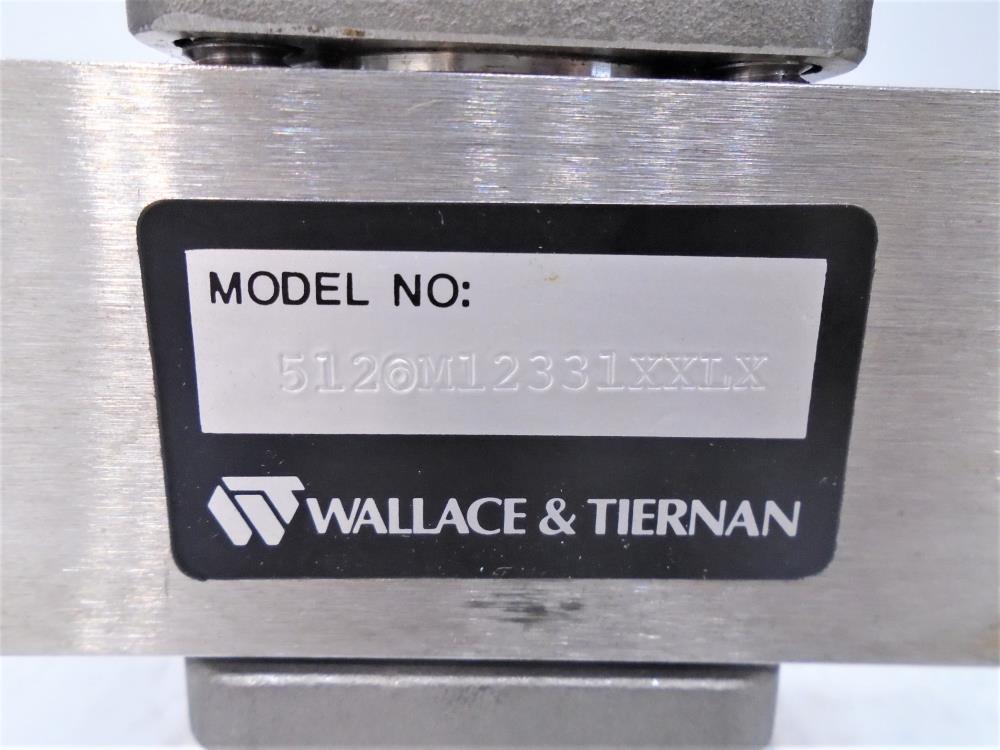 Wallace & Tiernan 0-1.0 H2O GPM Stainless Armored Purge Meter 5120M12331XXLX